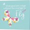 Dreams Take Flight on Blue A by Tara Reed 14" x 14" Canvas Wall Art (Set of 2)